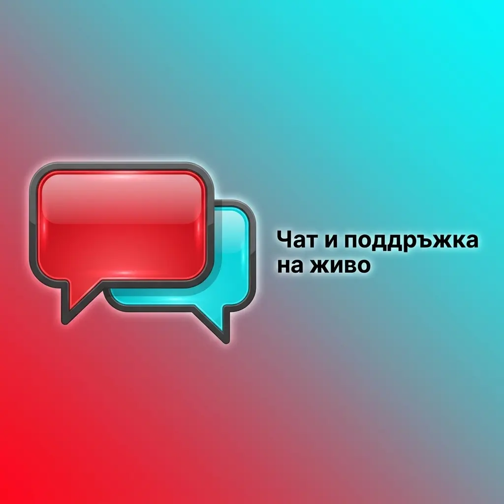 Икона за чат на живо за бърза поддръжка на ЗораБет при въпроси за профил, плащания и бонуси