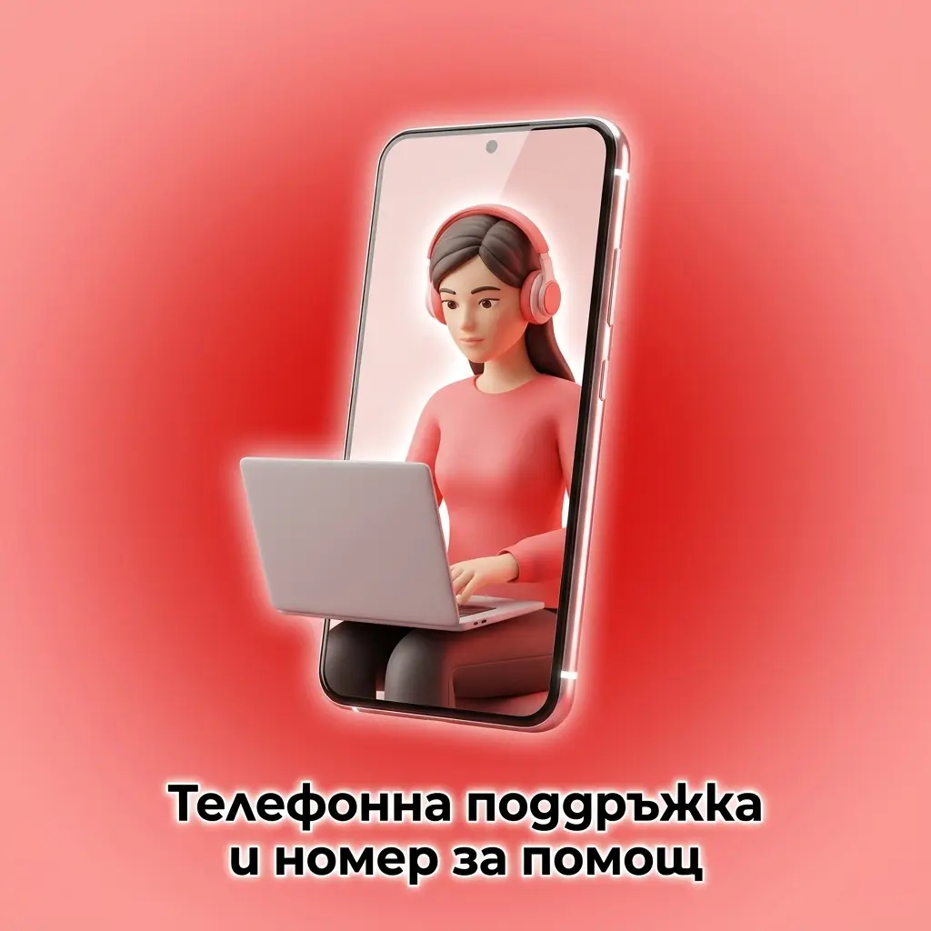 Телефонна поддръжка с официален номер за помощ при профил, плащания и отговорна игра