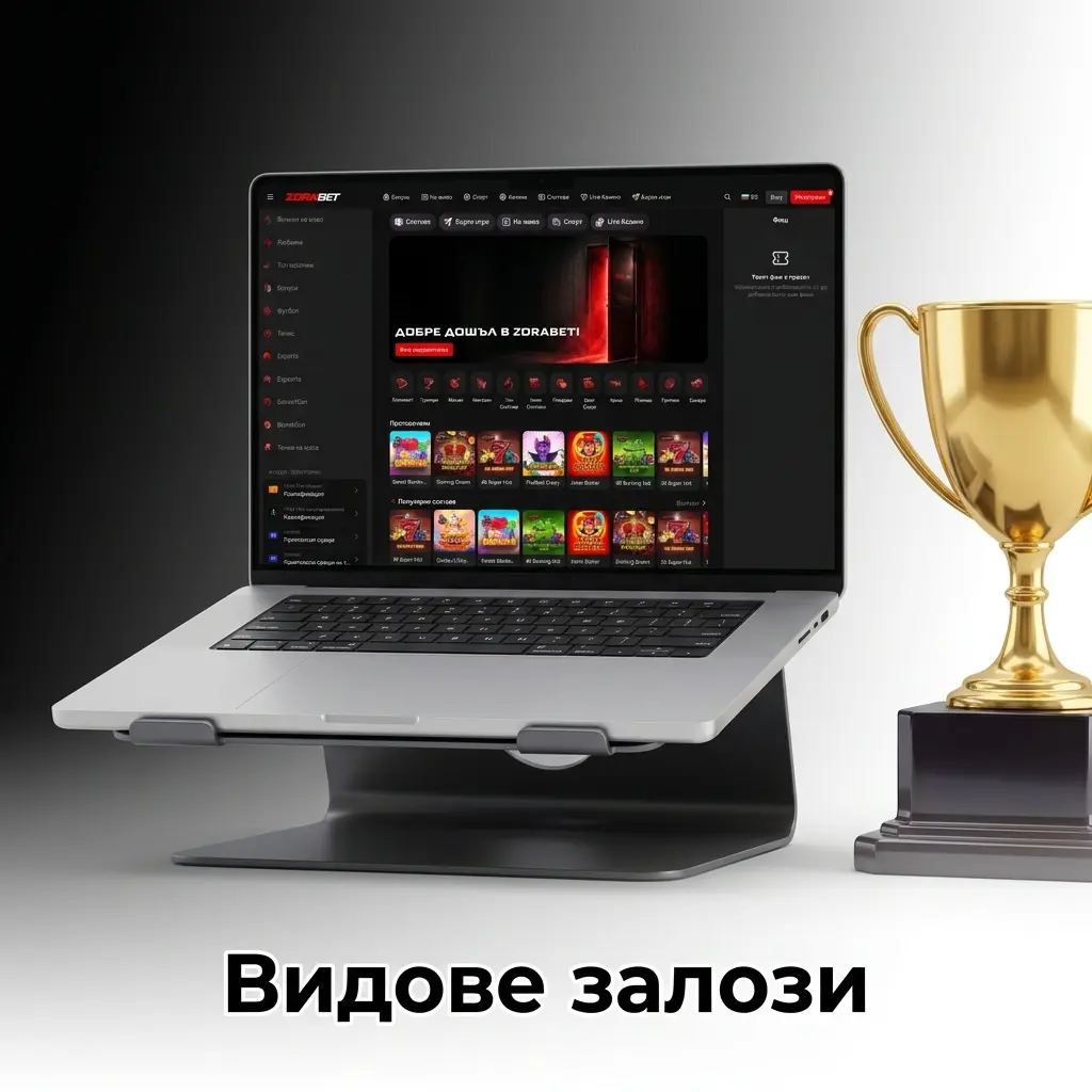 Инфографика за видове залози: единичен, експрес, система, на живо и създаване на залог в ЗораБет